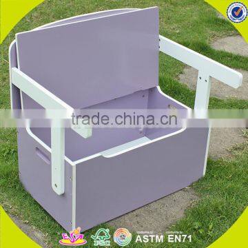 Wholesale Baby Wooden Storage Box Chair Cheap Kids Wooden Storage Box Chair Popular Children Wooden Storage Box W08G017A photo-6