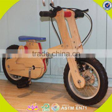 Wholesale top sale wooden bike toy for kids new fashion wooden bike toy great useful wooden bike toy W16C115
