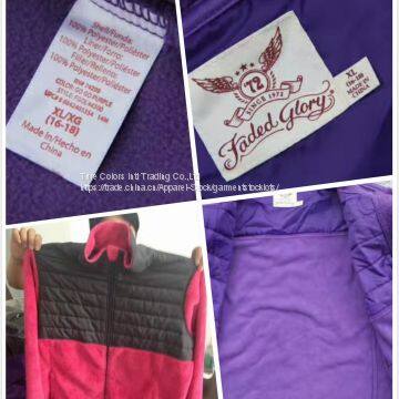 Faded Glory brand stock lot, Ladies coral zip jackets 15,000pcs