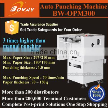 70 times/min Die changeable Automatic Office square Paper Hole Puncher