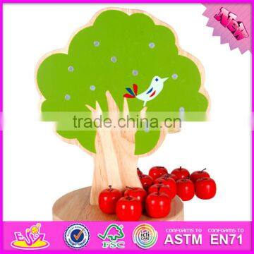 2016 New Design Children Toy Wooden Magnetic Apple Tree W01A091 photo-2