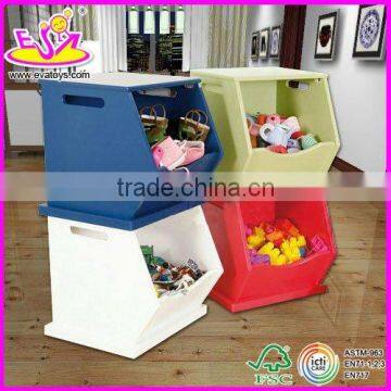 2015 New Kids Wooden Wooden Storage Bin,popular Children Storage Bin Toy Box,hot Sale Baby Stackable and Large Size WJ278652 photo-2