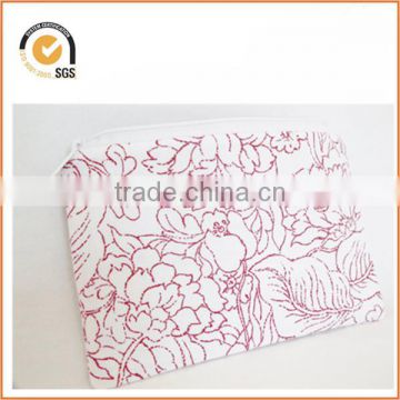 Red Flower Zipper Pouch By Chiqun Dongguan CQ-H02028