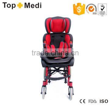 Topmedi Adjustable Seat Angle TRW258LBYGP ALUMINUM FRAME Wheelchairs for Disabled Baby Wheelchairs for Cerebral Palsy Children photo-2