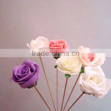 artificial rose on stick