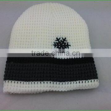 Simple high quality knitted beanie caps and winter hats