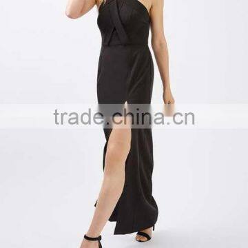 Goddness Cross Front Sexy Nighty Maxi Dresses Cross Strap Ring Back Ball Gown Wedding Dresses 2016 HSD5757 photo-5