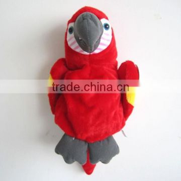 Stuffed kids parrot baby animal plush backpack bag