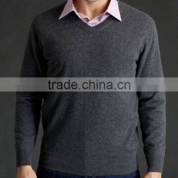 The 2013 manufacturers Men solid color cashmere V-neck pullover cashmere sweater