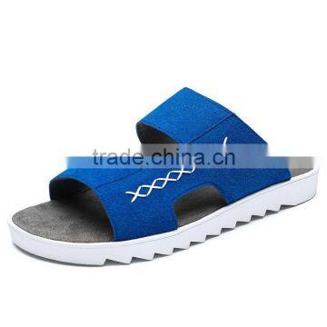 fashion summer adults leather slippers shoes for male, men casual slippers good quality from jinjiang factory