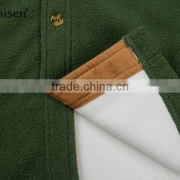 Wholesale OEM Cheap Good Quality Man School Uniform Fleece Shirt Jacket photo-6