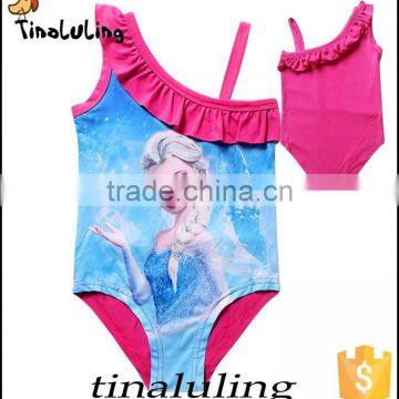 wholesale china factory girls swimwear fabric children sportwear, kids one piece swimsuits