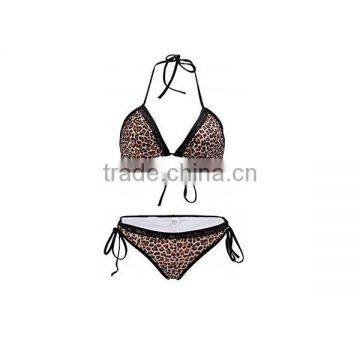 2018 Sexy Factory Wholesale Leopard Print String Bikinis Brazilian Swimwear photo-2