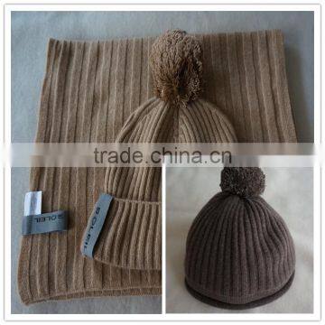 hot sale winter fashion knitted cashmere beanie hats