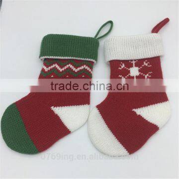 Knitting Christmas Sock For Festival Biger Christmas Knitting Sock photo-4