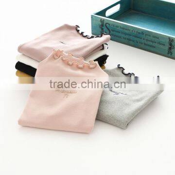 S60627B 2017 New Girls Clothers Letters Printed Cute Wood Ear T-Shirts photo-4