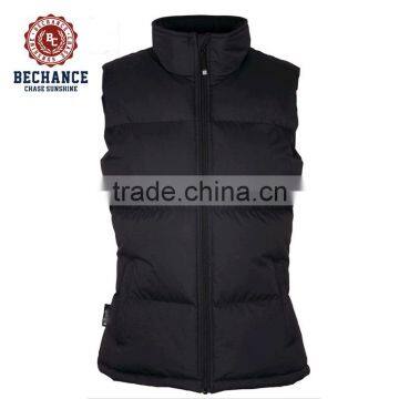 PQ246 black plus size Padded Vest for Women