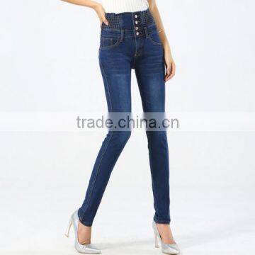 High Waist Women Pencil new pants design for girl skinny jeans pants types