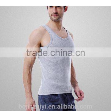 Custom 100% Cotton Blank Tank Top Gym Tank Top Manufacturer