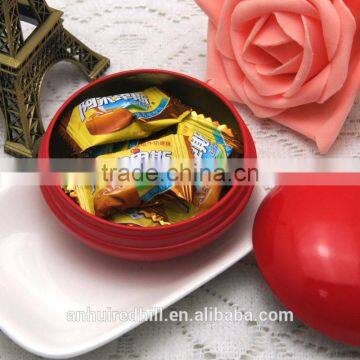 Factory Custom Printed Decorative Wedding Round Candy Metal Tin Box photo-3