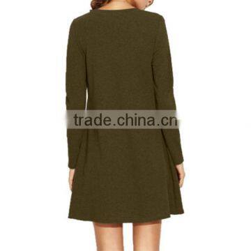 Hot Style Broken Shoulder Long-sleeved Loose Skirt photo-4