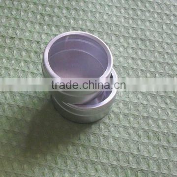 clear window aluminium jar