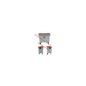 660L Plastic Garbage Bins Waste container four wheels bins
