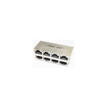 2 x 4 Port Female ,Stacked RJ45 10 / 100 / 1000 Base Metal Networking SDH RJ45 P59-1GG-1DV9