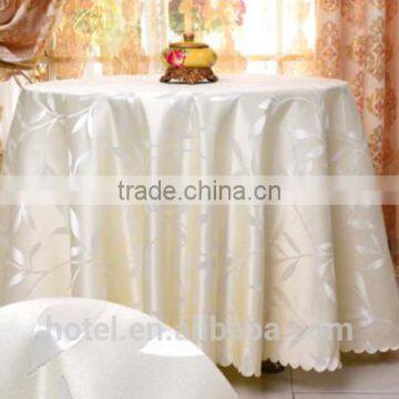 polyester jacquard fabric dinning table cloths for hotel