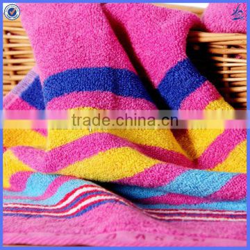 2016 Best seller luxurious design towel 100% cotton jaquard towel