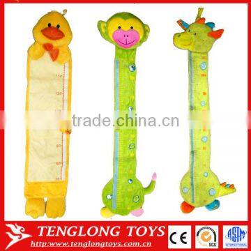 Customed baby growth record soft plush animal Height Charts