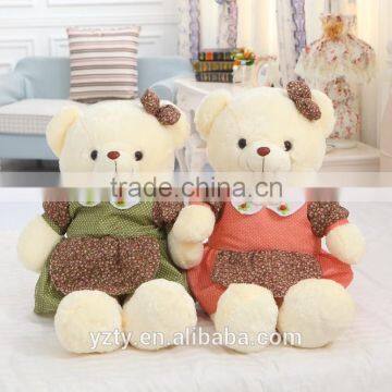 Yangzhou Plush Toy Factory Supply Elegant Teddy Bear Toy With Dress