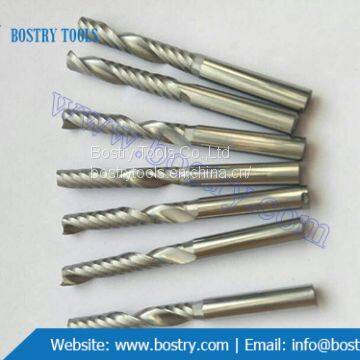 Solid Carbide single flute spiral end mill milling cutter wood plastic cnc router bits cnc tool bits