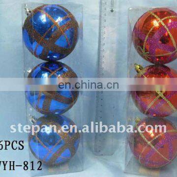 Christmas Glitter Ball,Christmas Tree Plastic Ball JQ-812