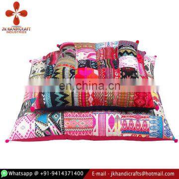 Wholesale Indian Handmade Bohemian Patchwork Floor Cushion