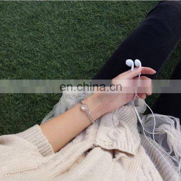 Water Drop Bracelet Simple Transparent Disk Glossy Glass Bead Bracelet photo-2