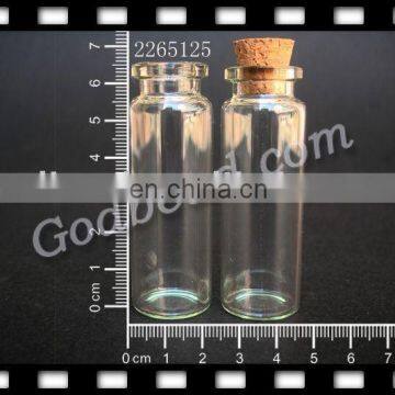 Wholesale 22x65mm New Arrival Wishing Bottle! Clear Glass Tiny Wishing Bottle Vials Pendants With Corks