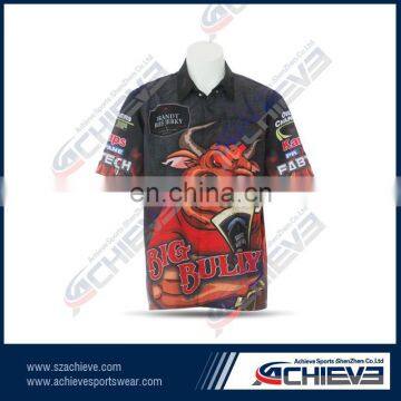 hot sale 1/4 zipper motocross jersey for men sporting racing jersey for club motorcycle shirts