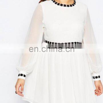 Top grade women summer chiffon plus size dress