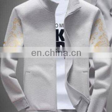 2017 New High Quality 100% Cotton Stand Collar Fashion Casual Men's Fleece Jacket photo-3