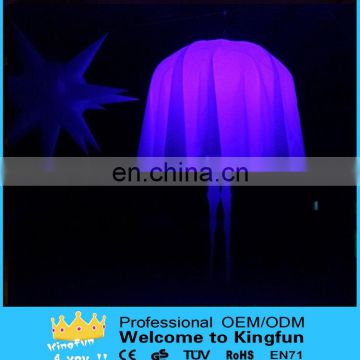 Hanging stage/show/party inflatable led jellyfish ball