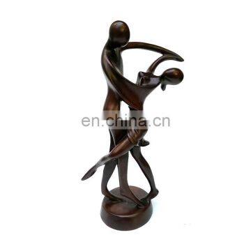 couple dancing resin sculpture modern abstract figure