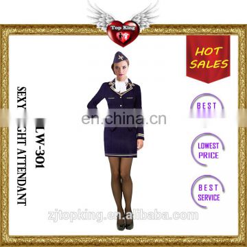 2016 New Arrival Halloween Sex Pilot Lady Costumes Sexy Uniform Lingeries for Teen Girls