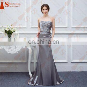 Hot Sale Bridesmaid Dresses Satin Mermaid Beaded Cheap Brides Maid Dress Under 100