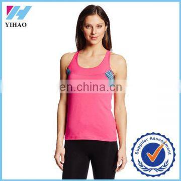 Yihao sportwear women clothing Racerback Running Fitness Singlet Tank