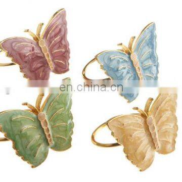 Butterfly Meadow Napkin Rings, Set of 4, Multi