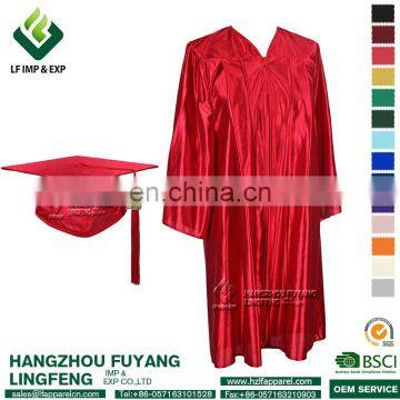 2017 Hot Sale Shiny Graduation Caps And Gowns Set/Graduation Gown photo-3