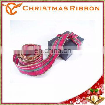 Offers The Vivid Red Stripe Christmas Double Faces Nastro photo-3