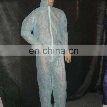 Disposable PP/SMS/PP+PE Coverall with Hood