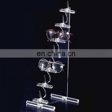 creative design transparent and steady acrylic glasses display rack